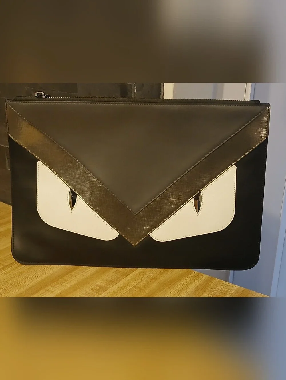 Fendi LIKE NEW "Monsters" Clutch W/Coa - Picture 3 of 5